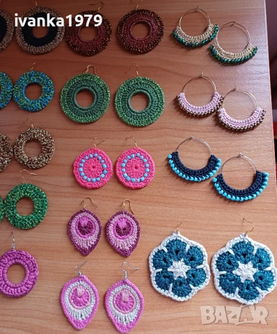 Плетени обеци , снимка 7 - Обеци - 50982855