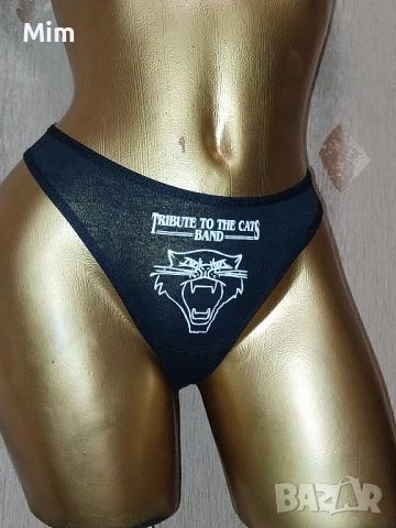 S/M Черна полупрашка с щампа