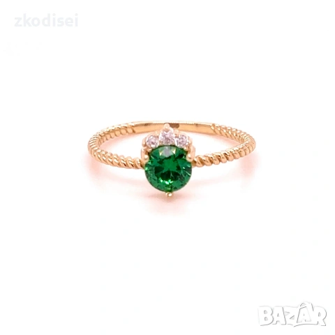 Златен дамски пръстен 1,56гр. размер:55 14кр. проба:585 модел:38796-1