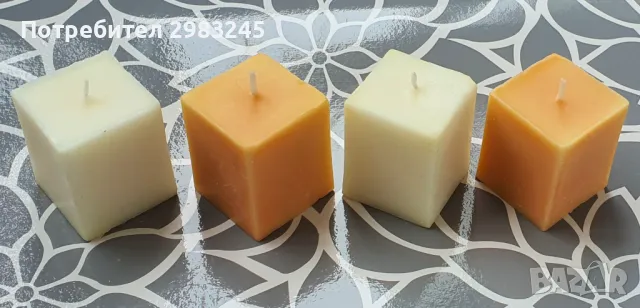Квадратни свещи , снимка 2 - Декорация за дома - 49782001