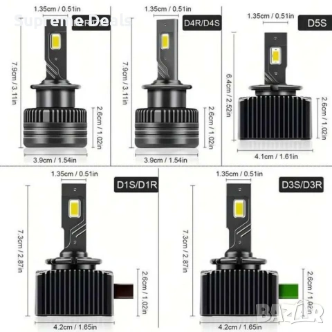 Heyword D SERIES D1S D2S D3S D5S LED крушки за автомобилни фарове , снимка 7 - Аксесоари и консумативи - 54155826