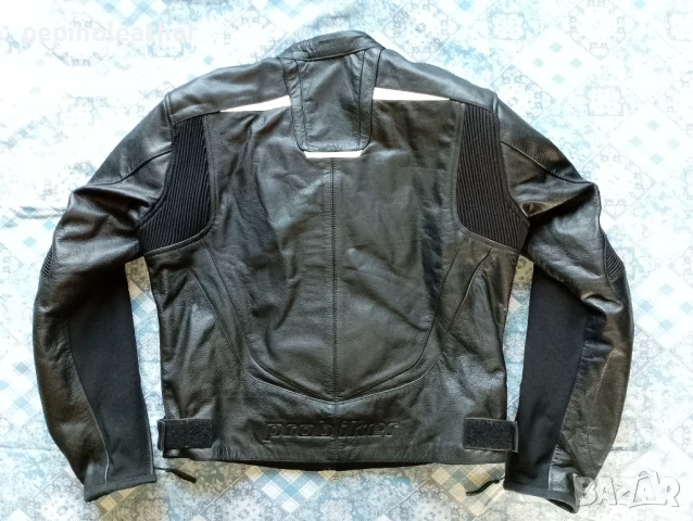 PROBIKER - Немско кожено мото яке с протектори, телешки бокс, размер 52 / M - Л, снимка 2 - Якета - 50741784