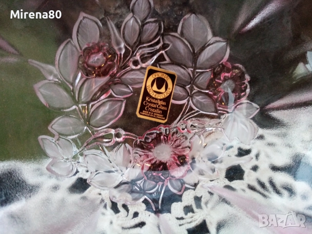 * Walther Glass * - кристална купа ! Нова !, снимка 5 - Чинии - 51446654