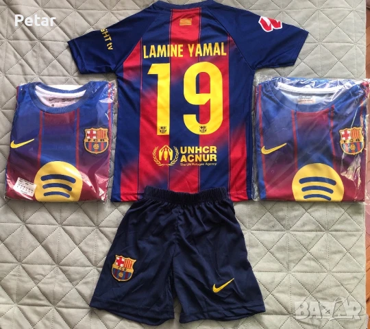 Детски Футболни Екипи на Барселона Ламин Ямал Lamine Yamal и Рафиня Raphinha Barcelona , снимка 2 - Футбол - 50851319