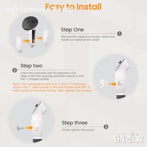 Нови VR „дълги ръце“ за Meta Quest 3/3S – дръжки/стикове, голф приставка, снимка 2 - Аксесоари - 53698200