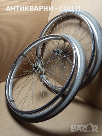 Комплект Стари Рингови Колела За Инвалидни Колички., снимка 7 - Антикварни и старинни предмети - 51571093