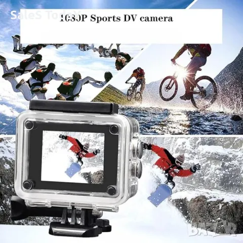 Камера спортна, LCD екран, водоустойчива