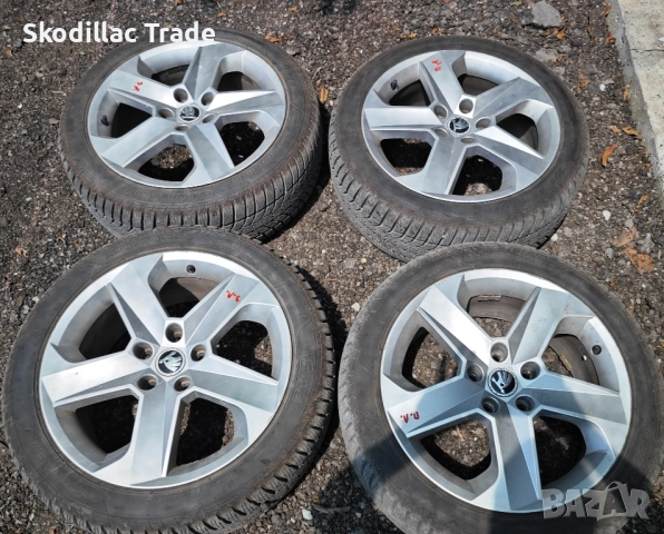 Оригинални алуминиеви джанти за Шкода/Skoda Октавия/Octavia VRS 17" Dorado+гуми