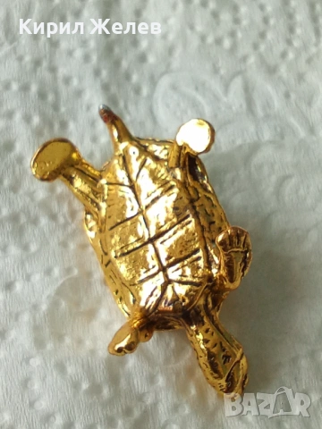 Бронзова фигурка на костенурка 🐢 54387, снимка 4 - Колекции - 54173156