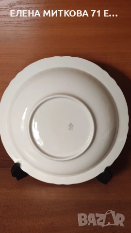 Швейцарска порцеланова купа декор рози, снимка 5 - Чинии - 52325537