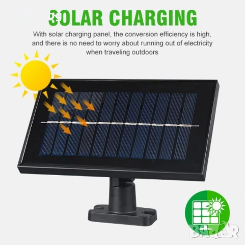 Слънчева соларна LED лампа за къмпинг и домакинство, снимка 6 - Къмпинг осветление - 54105648