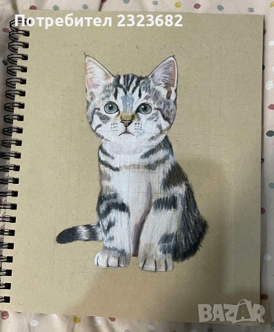 Продавам картина на котка