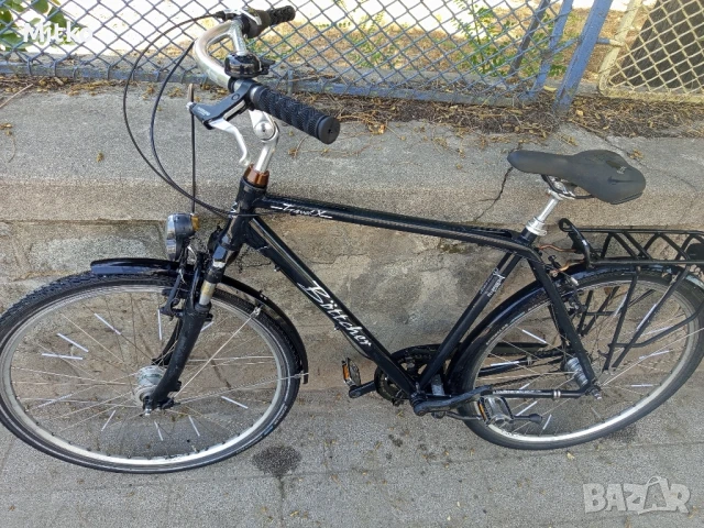 28 цола алуминиев велосипед с 7 скорости усилени капли амортисьори предни като нов , снимка 3 - Велосипеди - 51158388