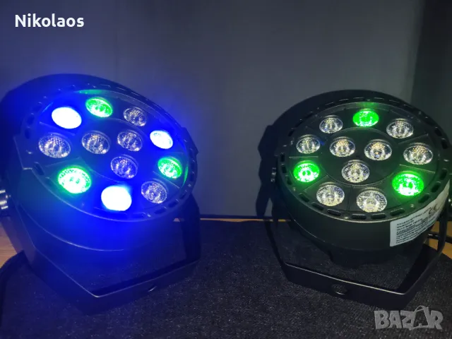 Комплект 4+1 (НОВИ) DMX 512 LED PAR(mini) 12x3w+Контролер , снимка 12 - Други - 48900412