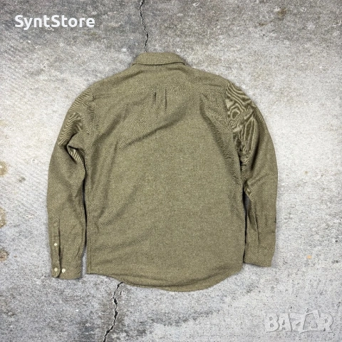 Мъжка риза Samsøe Samsøe Liam NF – Dark Olive Melange – Размер M, снимка 2 - Ризи - 53343135