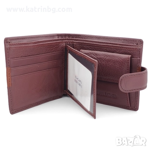 Подарък за мъж – комплект чанта и портфейл от естествена кожа в светло кафяво, снимка 5 - Подаръци за мъже - 52414563