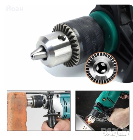 Ударна бор машина и ъглошлайв , снимка 5 - Други инструменти - 53123766