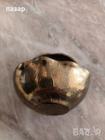 Кошничка бронзова за колекция, снимка 3 - Антикварни и старинни предмети - 52423559