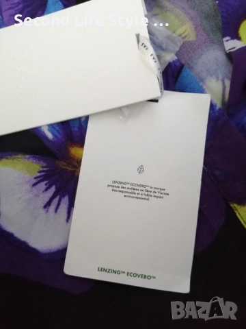 Нова дълга дамска рокля YAS YASVIOLA LS р-р M (EU) - макси рокля - принт цветя, снимка 13 - Рокли - 53062161