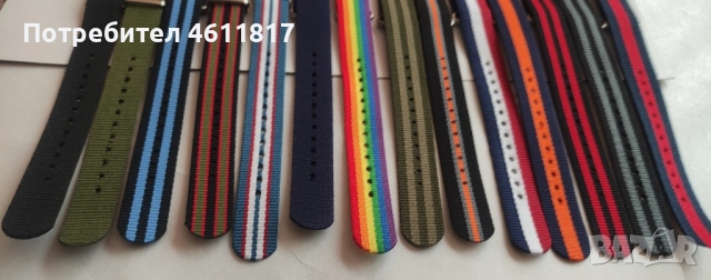 Каишки НАТО 18мм, снимка 9 - Каишки за часовници - 52188412