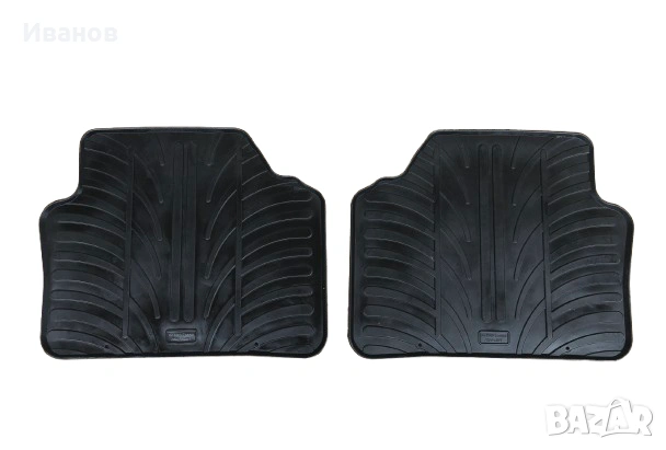 Оригинален комплект от четири черни гумени автомобилни стелки, за BMW 3-та серия E90 и E91, снимка 3 - Аксесоари и консумативи - 54052865