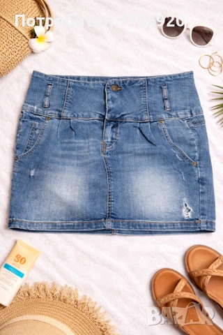 Дънкова пола Pull & Bear Basic Denim - casual перфекция! 👖