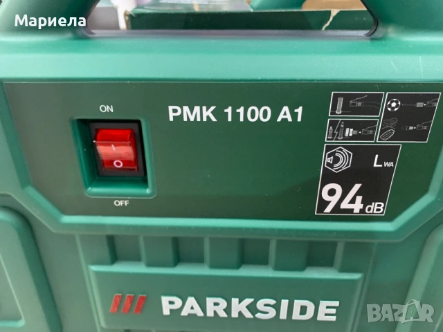 Преносим компресор Parkside PMK 1100 A1, 8 бара, 240V, 180 л/мин, снимка 2 - Други стоки за дома - 53974622