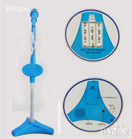 Детски светещ микрофон на стойка спайдърмен, снимка 2 - Други - 52865733