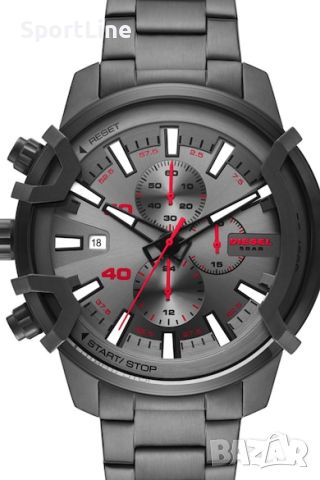 Иноксов часовник с хронограф Diesel, снимка 1 - Мъжки - 45476757