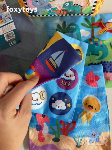 Бебешка сензорна играчка с кърпички, снимка 10 - Образователни игри - 52451980