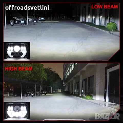 Универсални LED Фарове 200W за Jeep Cherokee XJ и Jeep Wrangler Y, снимка 7 - Аксесоари и консумативи - 52406368