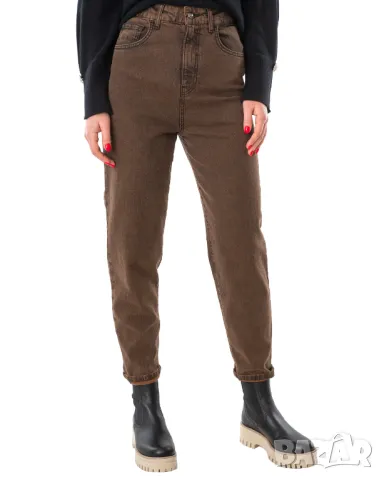 Дамски кафеви дънки 