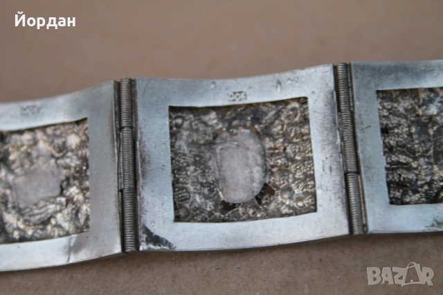 Дамска сребърна гривна , снимка 10 - Гривни - 53877636