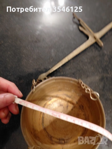 Декоративна метална везна, снимка 3 - Антикварни и старинни предмети - 53346367