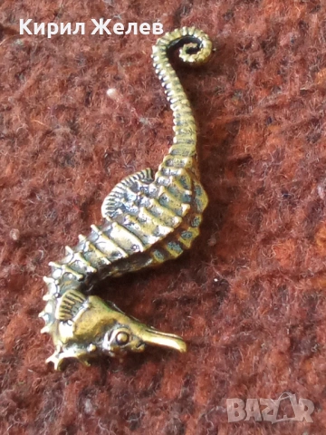 Бронзова фигурка на морско конче 54426, снимка 6 - Колекции - 54171184