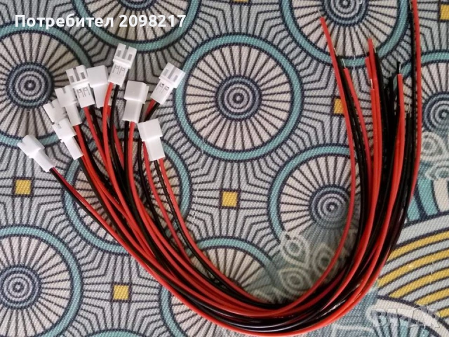 Букса PH2.0   2 pin куплунг, конектор с кабел 20 см. /женска/, снимка 2 - Кабели и адаптери - 53960930