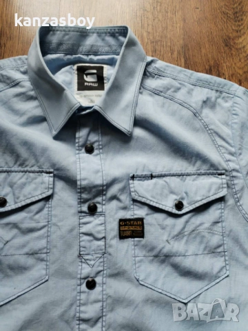 g-star arizona shirt - страхотна мъжка риза Л, снимка 2 - Ризи - 53470777