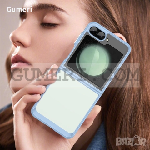 Samsung Galaxy Z Flip 6 Хибриден Гръб - Прозрачен С Цветни Кантове, снимка 10 - Калъфи, кейсове - 51445508