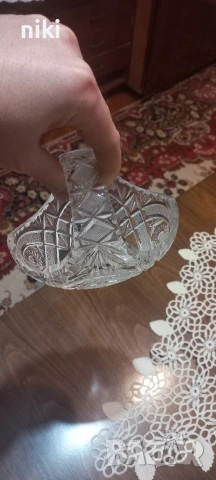 Кристална бонбониера. , снимка 4 - Сервизи - 54221505