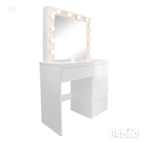 Тоалетка с голямо Led огледало - перфектна за всеки интериор, снимка 10 - Тоалетки - 53822087