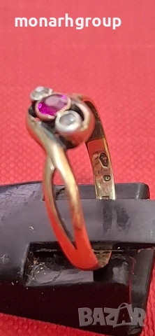 Златен пръстен, снимка 4 - Пръстени - 54253090