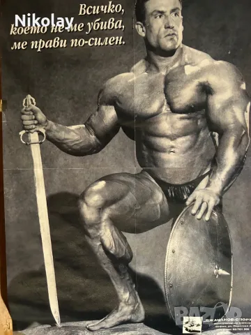 3 големи body building vintage плаката 90-те, снимка 2 - Други спортове - 48433341