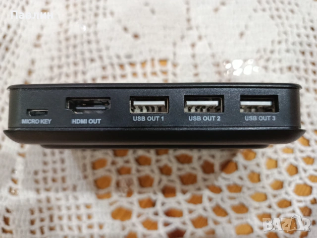 HDMI KVM Switch 2 Port Dual Monitor Display 4K-Чисто нов, снимка 2 - Суичове - 53712248