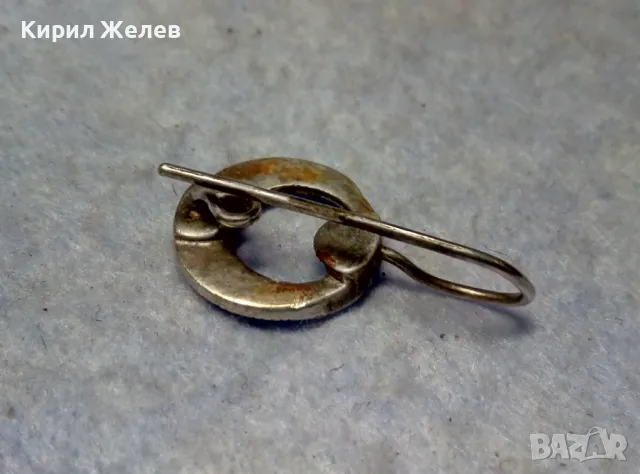 СТАРИННА СРЕБЪРНА ОБЕЦА СРЕБРО ВИСОКА ПРОБА с ГНЕЗДА За ИНКРУСТИРАНЕ на СКЪПОЦЕННИ КАМЪНИ 38105, снимка 8 - Антикварни и старинни предмети - 49733052