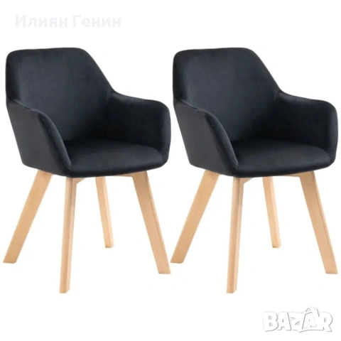 Трапезни столове HOMCOM, комплект от 2, снимка 5 - Столове - 53752909