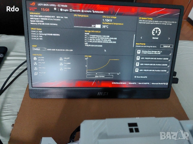 MSI B760M Project Zero + подарък 8 gb ddr5 ram, снимка 7 - Дънни платки - 53906911