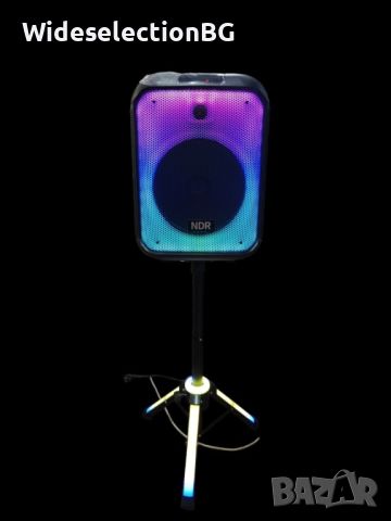 Bluetooh Karaoke Speaker NDR 102B - Красив LED високоговорител със 7 режима; 2 години гаранция, снимка 4 - Тонколони - 45385778