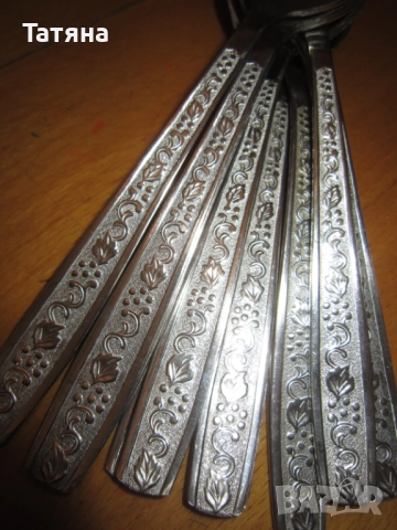   ПРИБОРИ ЗА ХРАНЕНЕ - HERDMAR-;и прибори  -ЧЕХИЯ;сребна лъжичка -седеф;, снимка 14 - Прибори за хранене, готвене и сервиране - 43244889