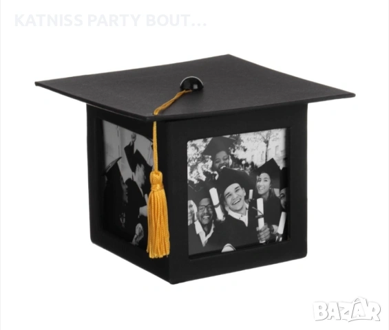 Подаръчна кутия абитуриентска шапка със снимки