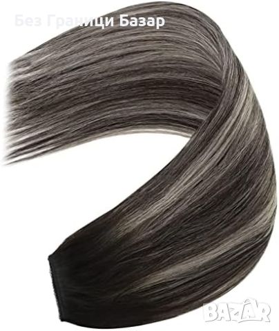 Нова естествена омбре човешка коса удължения треса прическа жени , снимка 8 - Аксесоари за коса - 46441059